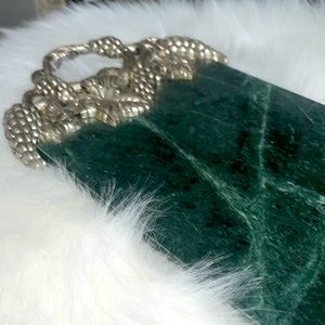 Vintage Godinger Silver Art Co Ltd Marble Slab Tray